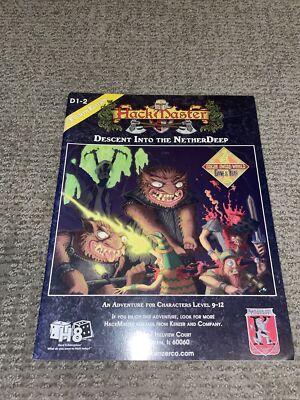 Hackmaster 4e Descent into the NetherDeep Adventure Module - Hackmaster D1-2 Kenzer ...