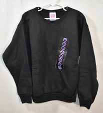 Hanes Her Way Sweatshirt Black Size Medium 7/8 Girl's Vintage