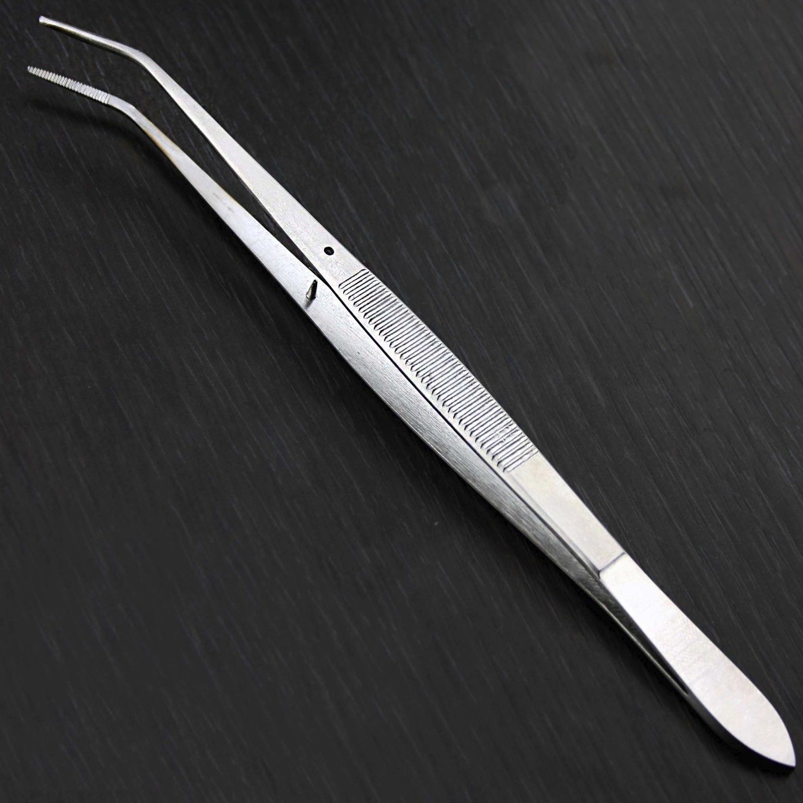 London College Tweezers Dental Surgical Instruments SERRATED TIP