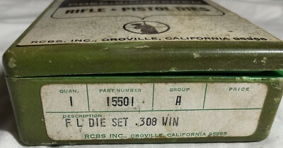 RCBS 15501 Full-Length Die Set Group A .308 Win | eBay