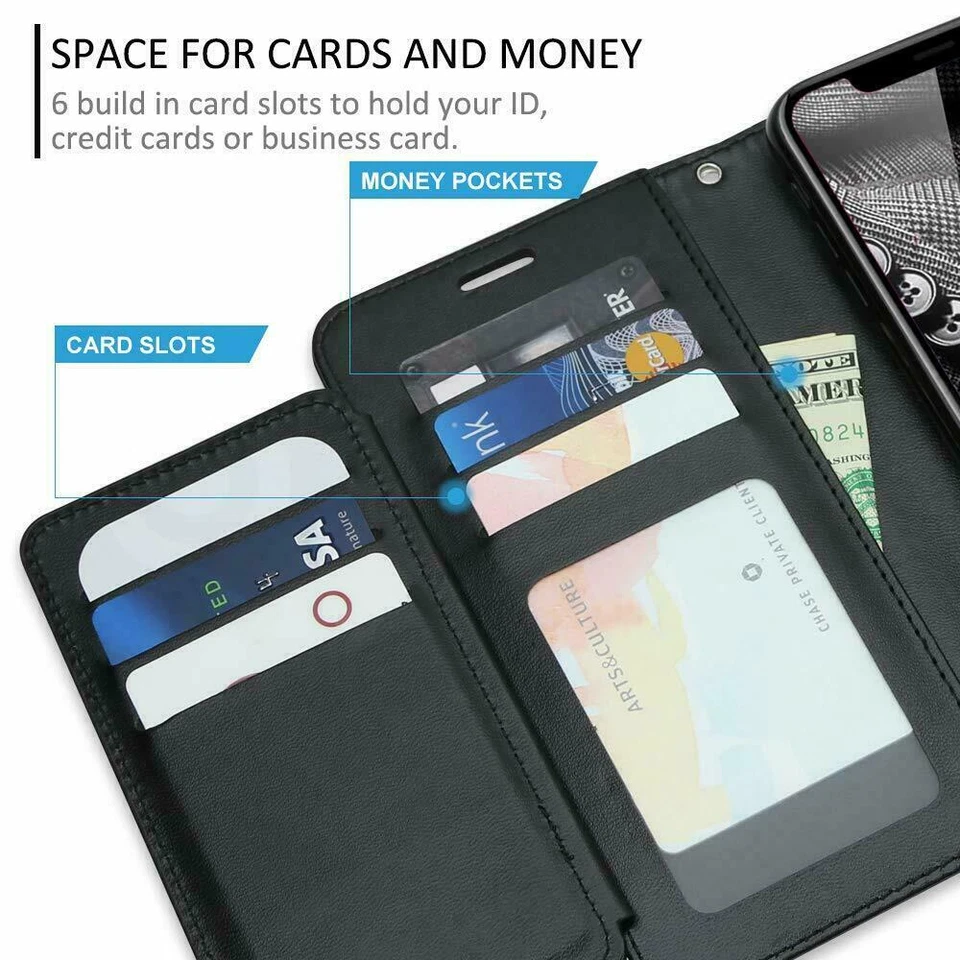 Double Layer Card Wallet Flip Leather Case Cover For Samsung Galaxy J3 2018 - Image 2 of 4