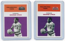 2001-02 Fleer Platinum #149 George Lynch Base + Anniversary Edition SP - 76ers