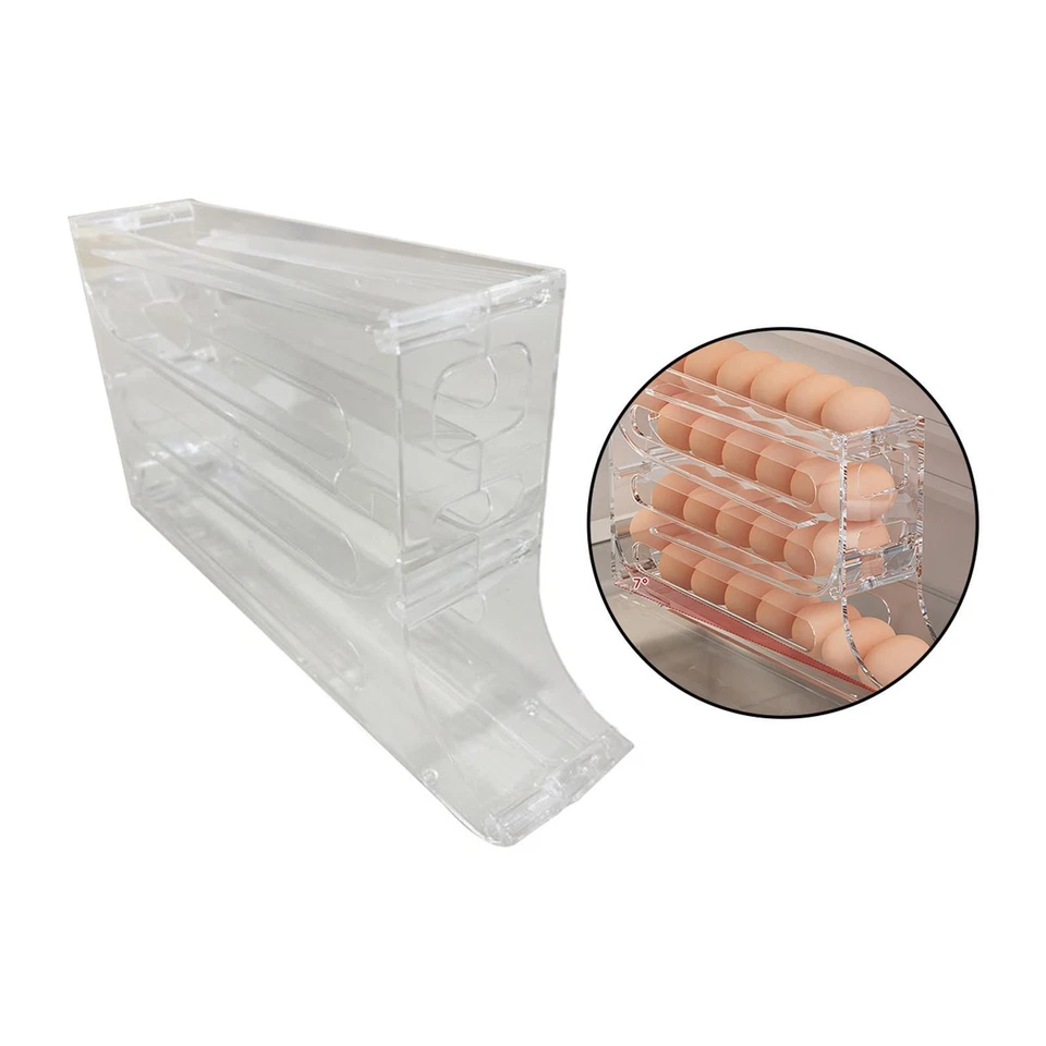 Auto Rolling Egg Dispenser Durable for Countertop Fridge Door Refrigerator - Bild 4 von 4
