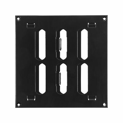Schwarz Metall Lüftungsgitter 150 mm x 150 mm mit Rolladen Flach Lamellen Kanal Abdeckung