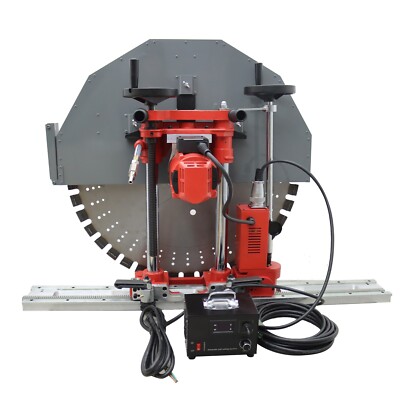 220V Quickly Disassemble Track Concrete Wall Cutter Wall Cutting Machine 12.6''