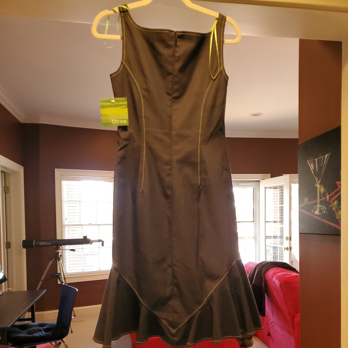 citrine green dress Siesta Dress // Green Ditsy main image 0