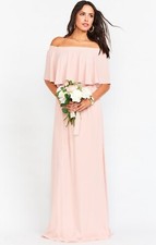 SHOW Me Your Mumu Maxi Dress  XS  Hacienda Dusty Blush Crisp Convertible