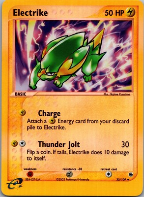 Pokemon Electrike 30/109 Reverse Holo EX Rubin & Saphir Englisch