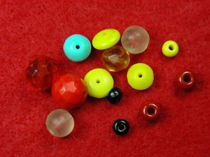 MAYAN GLASS TRADE BEADS - GUATEMALA