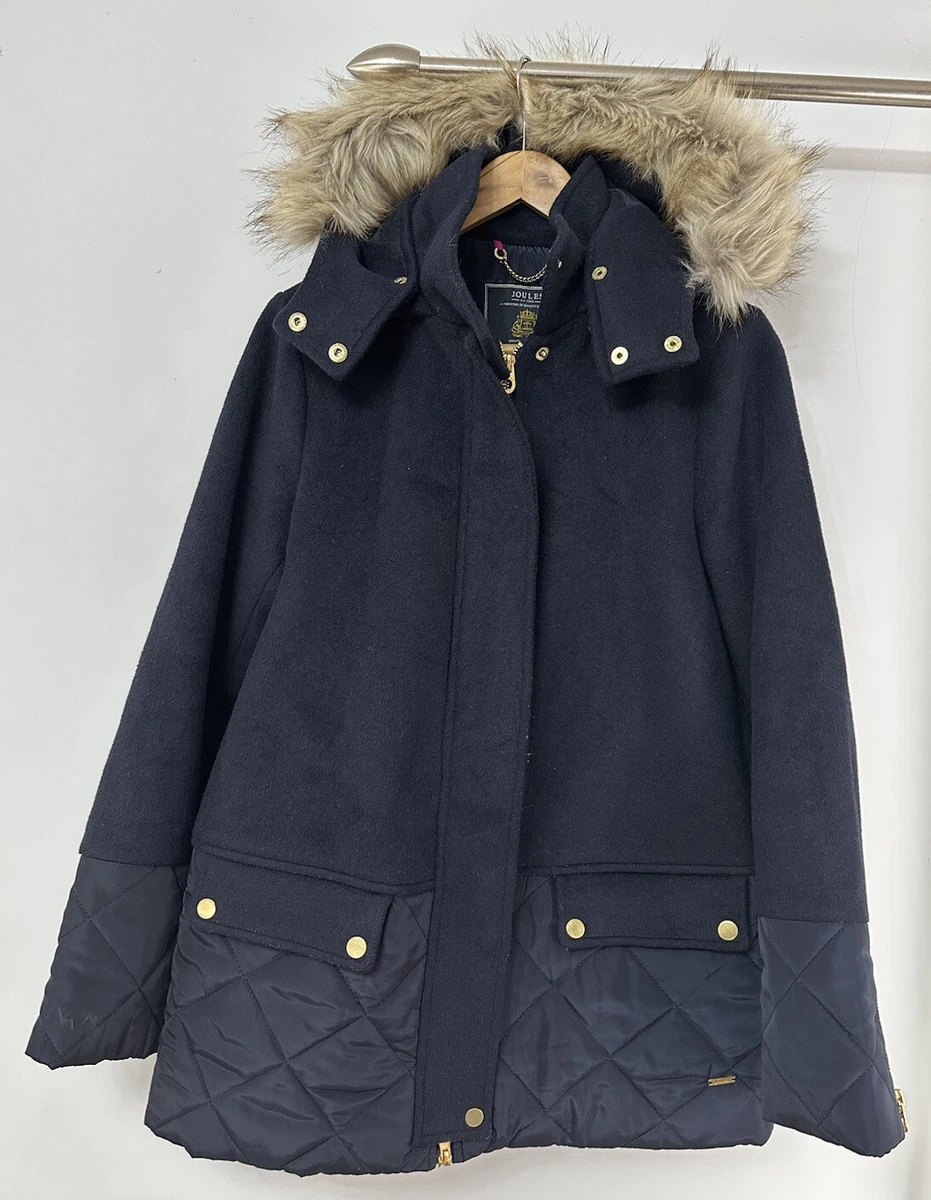 Wilma wool coat with quilt best sale detailing