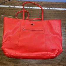 Vineyard Vines Red Leather Tote