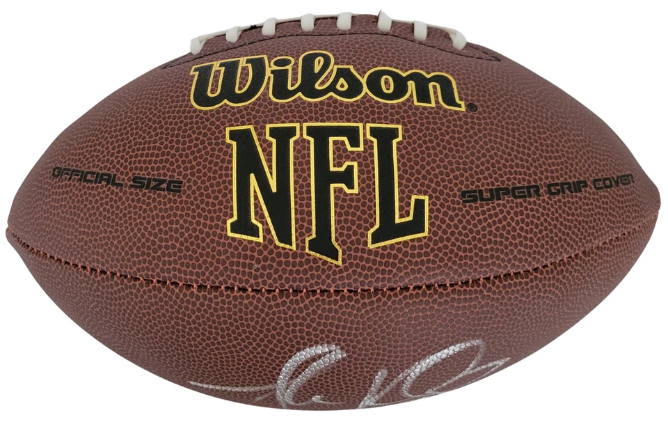 Футбольный мяч с автографом Люка Куечли с сертификатом подлинности Carolina Panthers NFL - Изображение 4 из 4