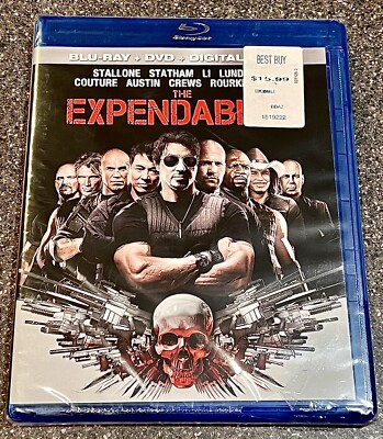 NEW! The Expendables Blu-Ray/DVD Combo (2010) - FACTORY SEALED w/ FREE SHIPPING!