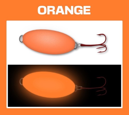 * Fishing Lures ALL SUPER GLOW IN THE DARK RATTLING CASTING JIGGING SPOON BAIT - Picture 7 of 17