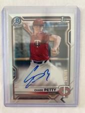 Chase Petty 1st bowman refractor auto