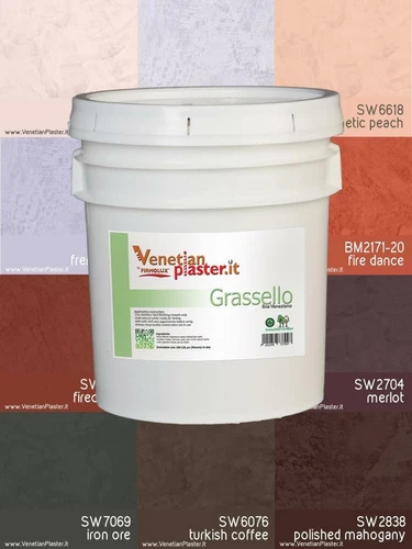 Grassello - by FirmoLux Real Venetian Plaster from Italy popular colors