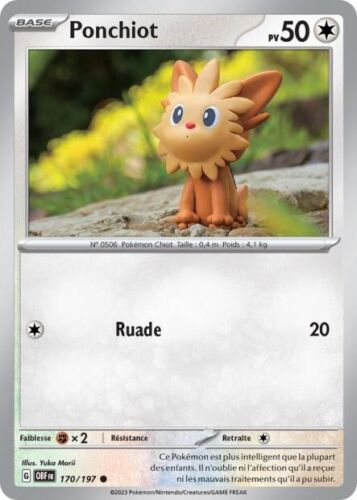 Carte PONCHIOT 170/197 Pokémon Flammes Obsidiennes EV3 Neuve OBF FR - Photo 1/1