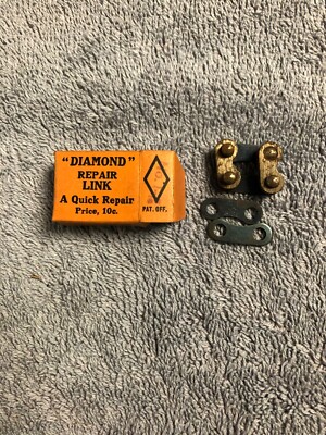 NOS ANTIQUE DIAMOND B-BLOCK REPAIR LINK 1/8 KIT...
