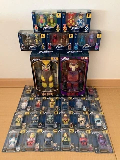 Bearbrick X-Men Wolverine Complete Set Bulk Lot 100% 400% BE@RBRICK Medicom Toy