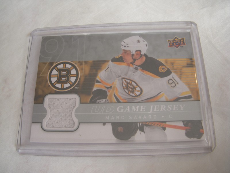 2008-09 UPPER DECK MARC SAVARD GAME JERSEY CARD #GJ-MA