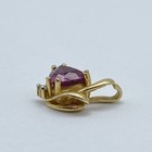 14k Gold Amethyst & Diamond Pendant 1.0 g — photo 3