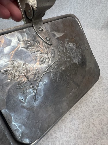 Continental Silver Co Silent Butler, Wild Rose, Brilliantone Aluminum #1006 - Picture 8 of 11