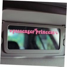 Funny Car Stickers Decal Passenger Princess Sticker for Rearview Mirror Pink