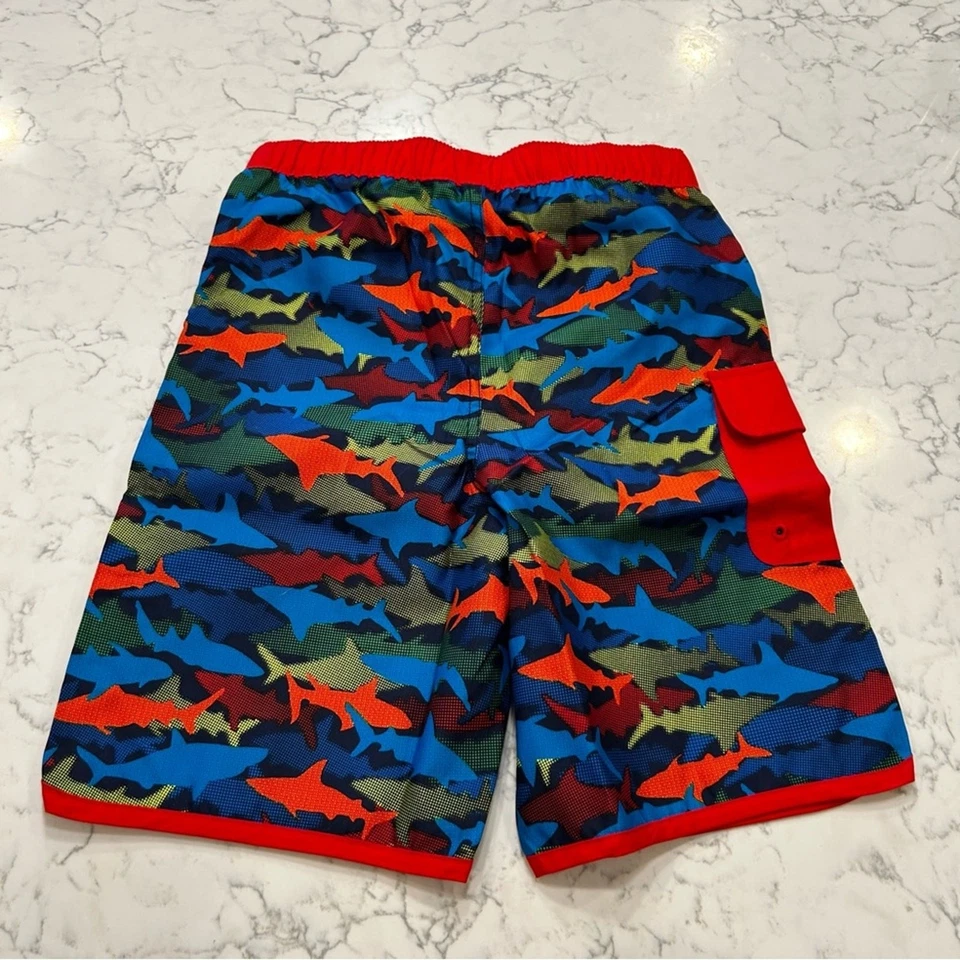Новый с Ярлыками земли конец глубокий морской темно-акула печать плавки шорты размер XL молодежи 14S/16S - Изображение 3 из 4