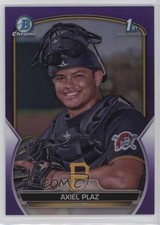 2023 Bowman Chrome Prospects Purple Refractor 122/250 Axiel Plaz #BCP-208 2a9