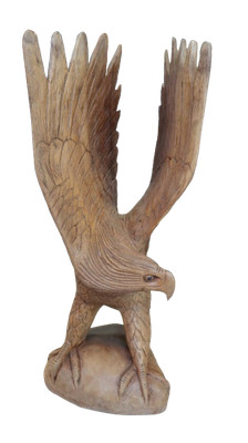 Skulptur Aquila Hölzern Aus Suar 50 CM   Gemacht A Hand IN Indonesien