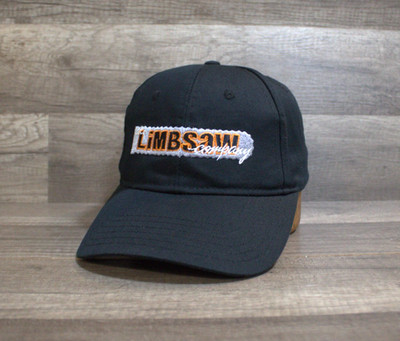 Limb Saw Company Black Adjustable Snap Back Hat Cap Unisex Adults