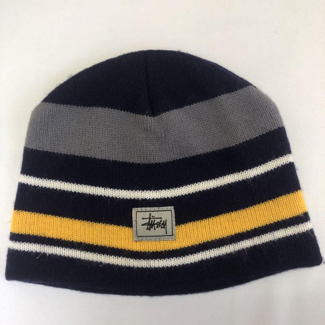 Vintage Old Stussy Knit Cap Beanie Rare 90s Style Used