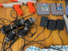 Original Nintendo Console Bundle Lot Game power pad Tested Vintage MUST SEE