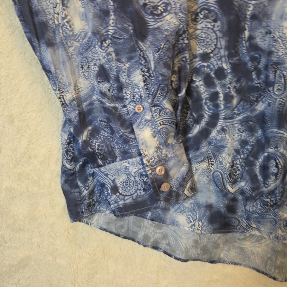 Camisa con botones Eighty Eight para hombre cachemira XL complejo vacacional crucero oeste Foto 3 de 4