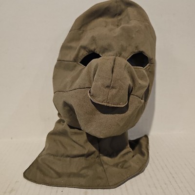 Vintage Eddie Bauer Goose Down Balaclava Face Mask Olive Drab Gorpcore Archival