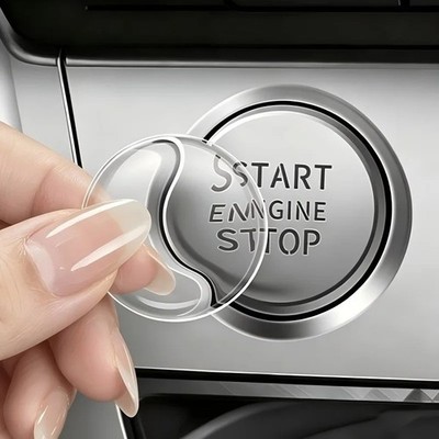1PC Car Engine Ignition Start Stop Button Protective Film Stickers Universal USA