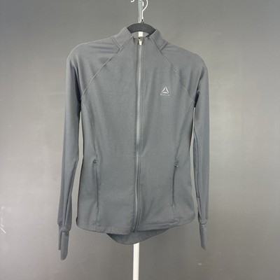 Reebok Women s XS Long Sleeve Zipper Active Wear Top Black