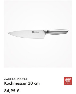 Zwilling J.A. Henckels Chefs Knife Stainless Steel 20cm