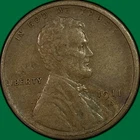 1911-S Lincoln Wheat Cent Extremely Fine XF Coin #39958