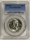 1959 D Franklin Half Dollar PCGS MS65 FBL Silver Coin 50C US Mint #2