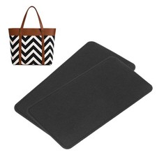 2pcs Felt Bag Base Shaper Handbag 10.63x5.51'' 3mm Thick, Dark Gray
