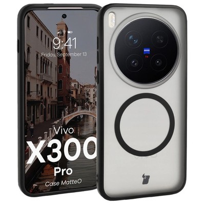 Handyhülle für Vivo X300 Pro Bizon Case Cover Schutzhülle Etui Hülle Schwarz