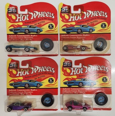 Mattel Hot Wheels 25th Anniversary Collectors Edition 1992 - Four Unopened