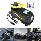12V Corded Car Tire Inflator Air Compressor Emergency Light 8x4x6.3inch