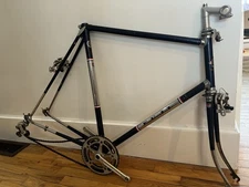 1972 Fuji The Finest Road Bike Large 59cm Lugged Steel Suntour Frame Fork Blue