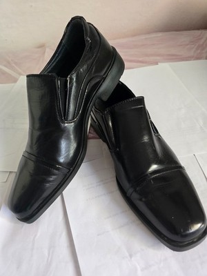 Herren Halbschuhe mit eckiger Spitze schwarz
