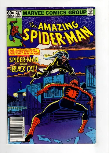 Amazing Spider-Man #227 1982 FN/VF 7.0 THE BLACK CAT! NEWSSTAND!