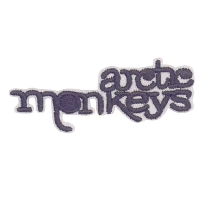 Arctic Monkeys Logo Patch – 7cm x 2cm Iron-On Embroidered Band Badge Patch - Image 1 of 2