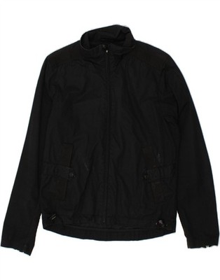 NORTH SAILS Herren Bomberjacke UK 38 Medium Schwarz Baumwolle BY28