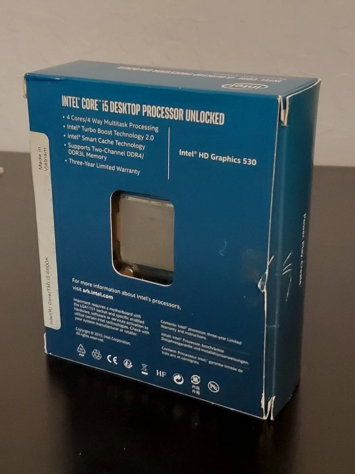 Procesador Intel Core i5-6600K 3,5 GHz SR2L4 Socket 1151 cuatro núcleos CPU de escritorio Foto 2 de 4
